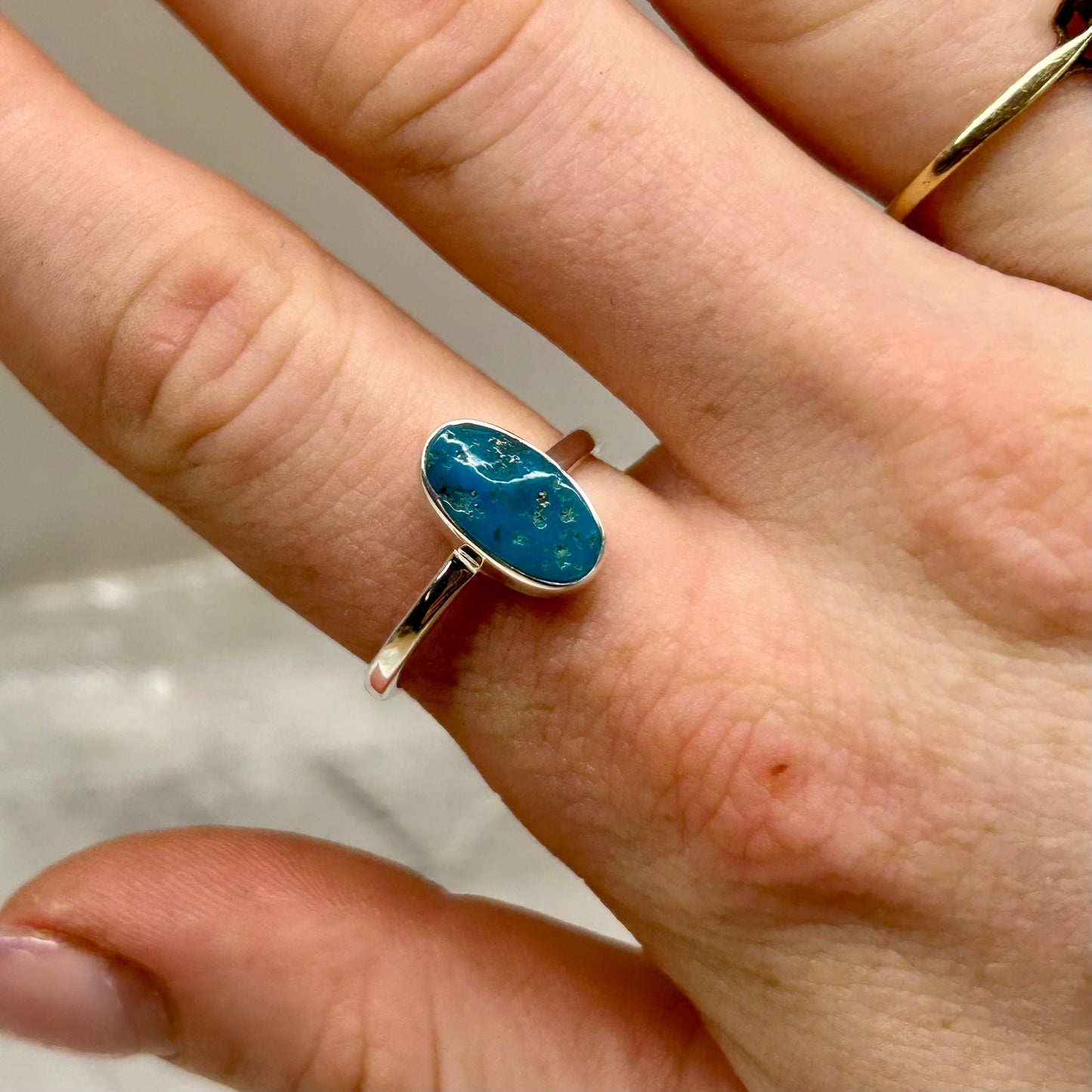 Sleeping Beauty Turquoise (Size Q)Ring