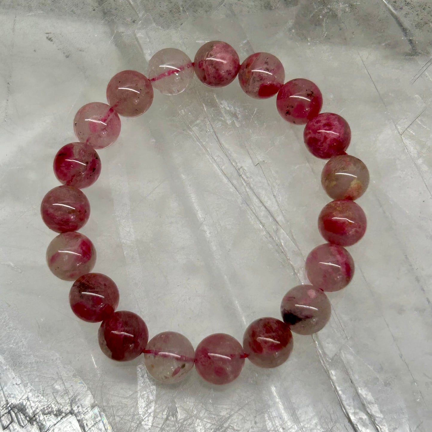 Cherry Rhodanite 10mm Bracelets