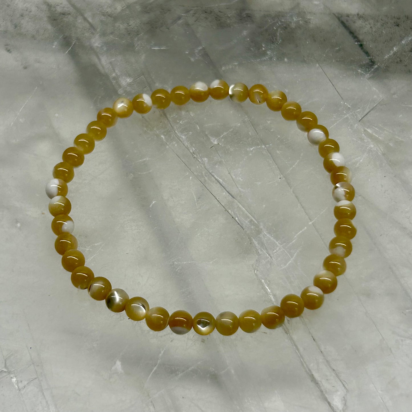 Gold Shell 4mm Bracelets