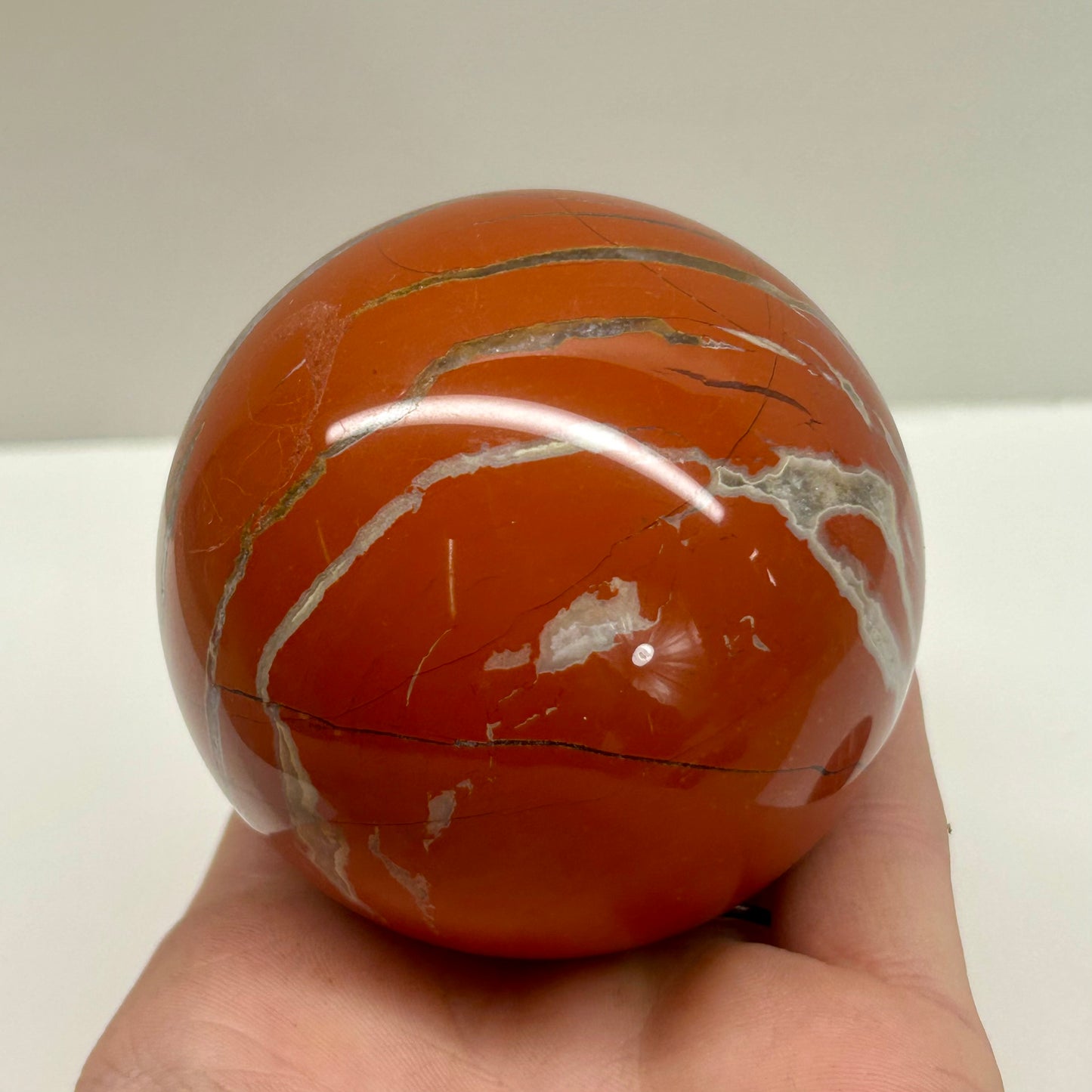 Red Jasper Quartz Sphere