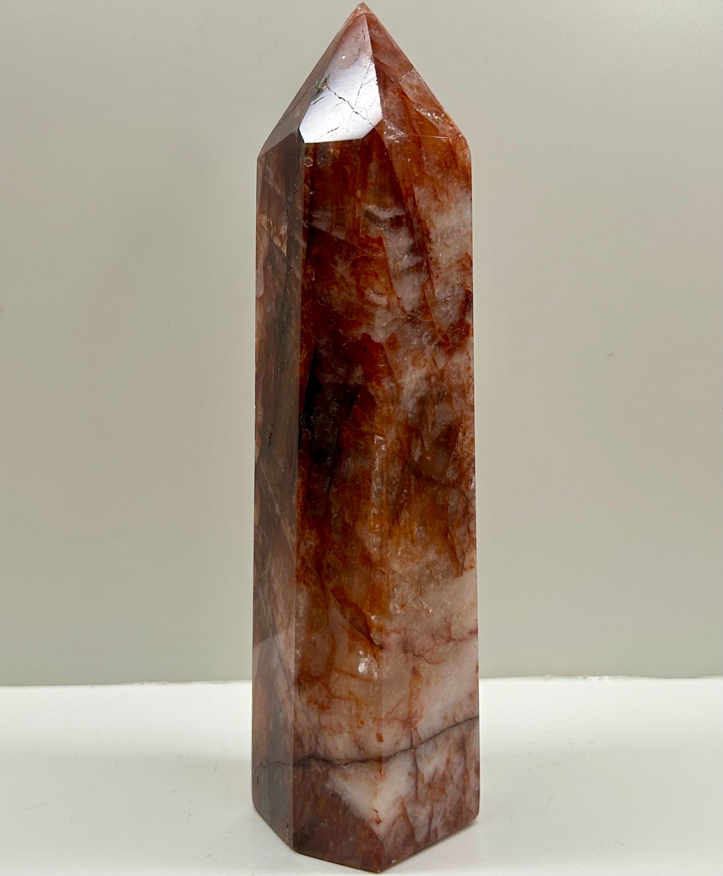 Fire Quartz Tower 4 (20cm Tall)