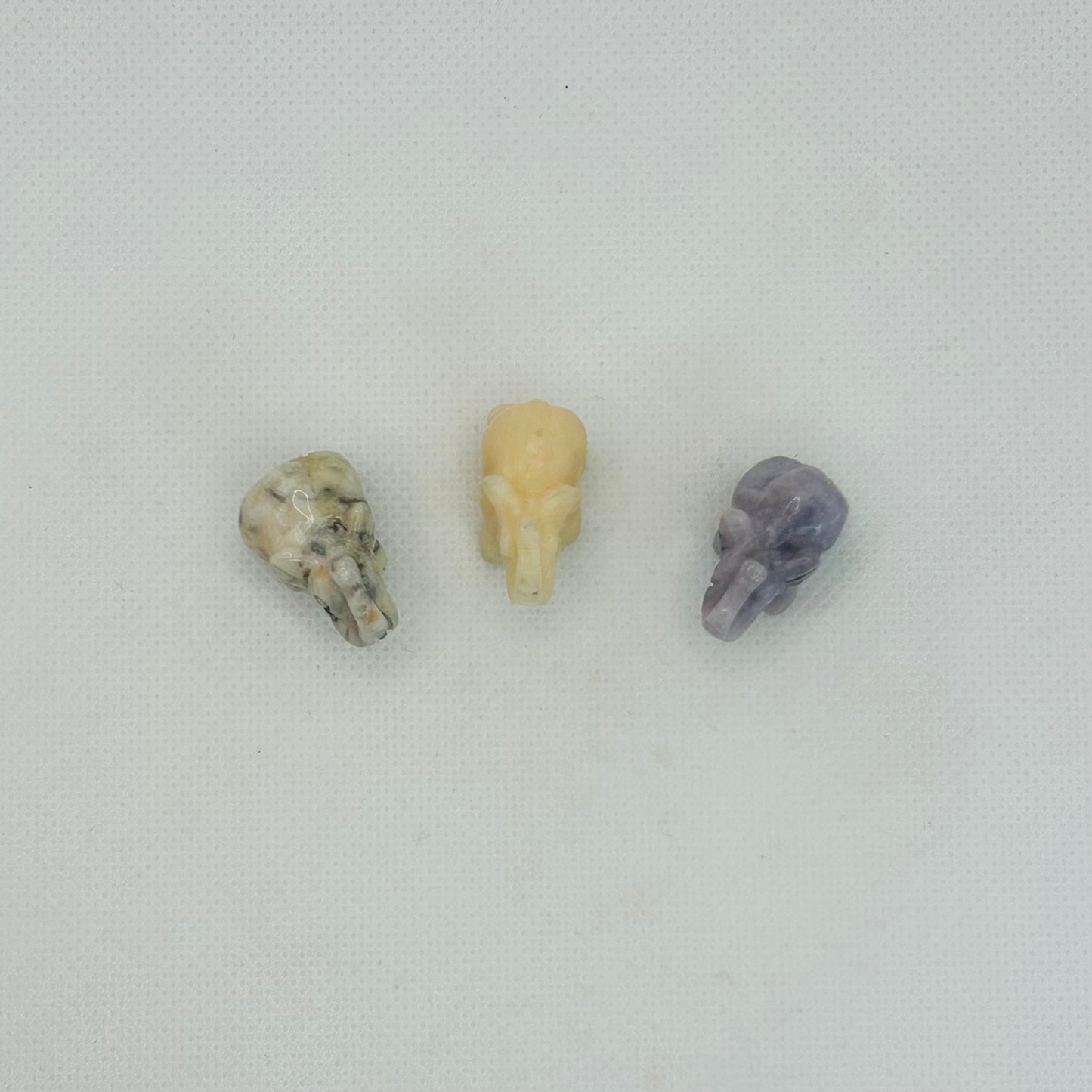 Mini Crystal Elephant Carving