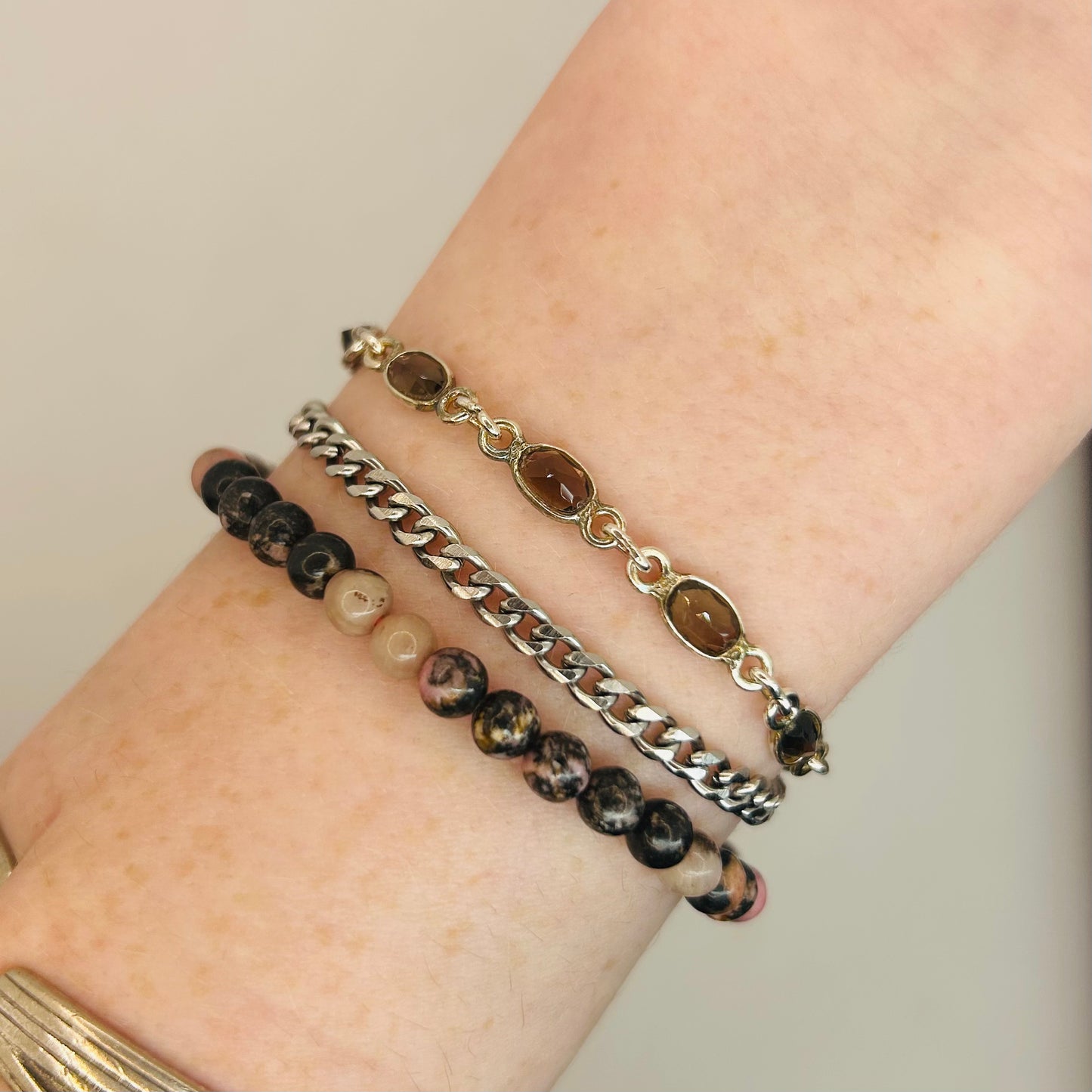 925 Garnet Bracelet