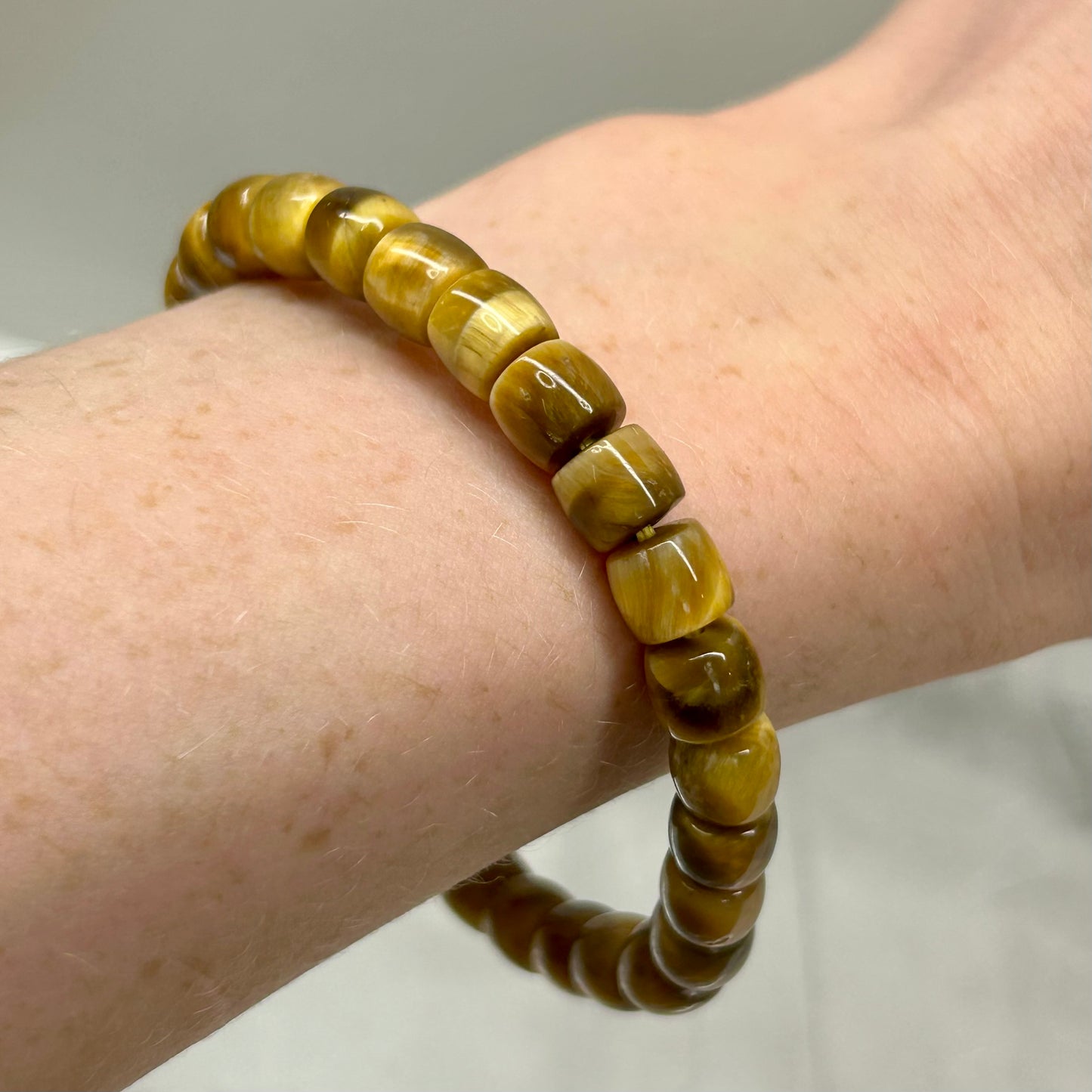 Golden Tigers Eye Cubed Bracelet