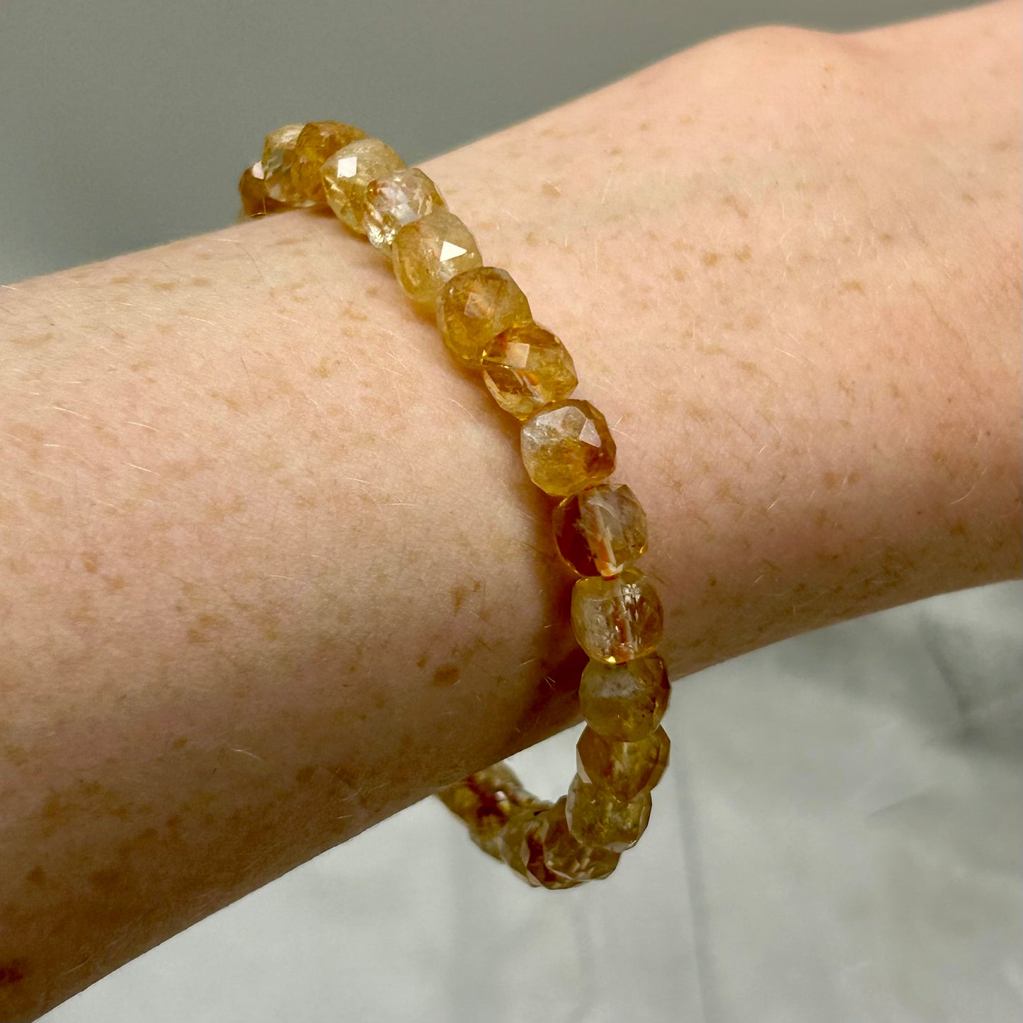 Fire Quartz Cubed Bracelets