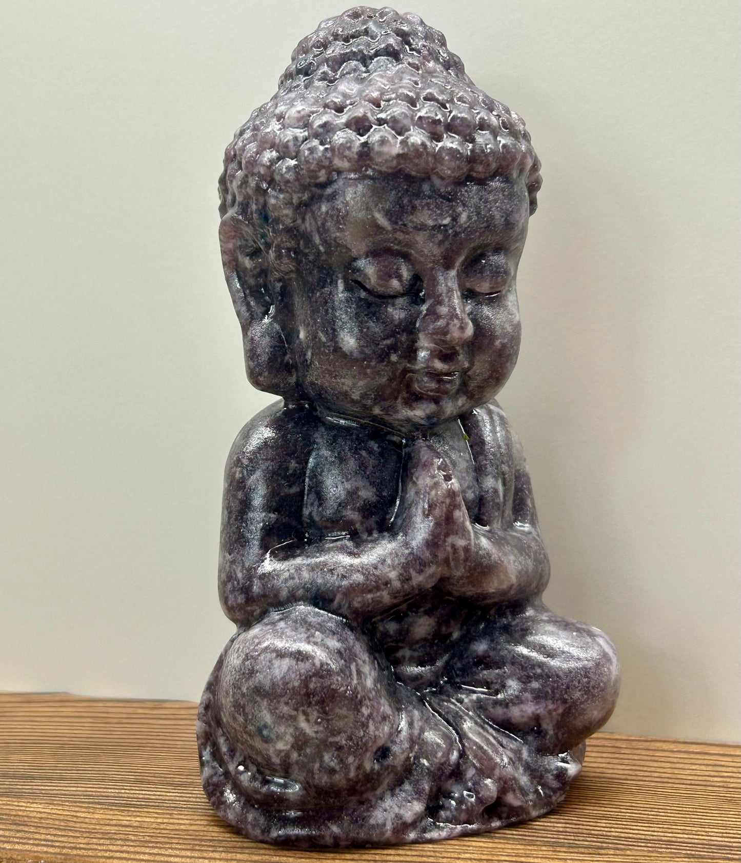Lepidolite Buddha (12cm Tall)
