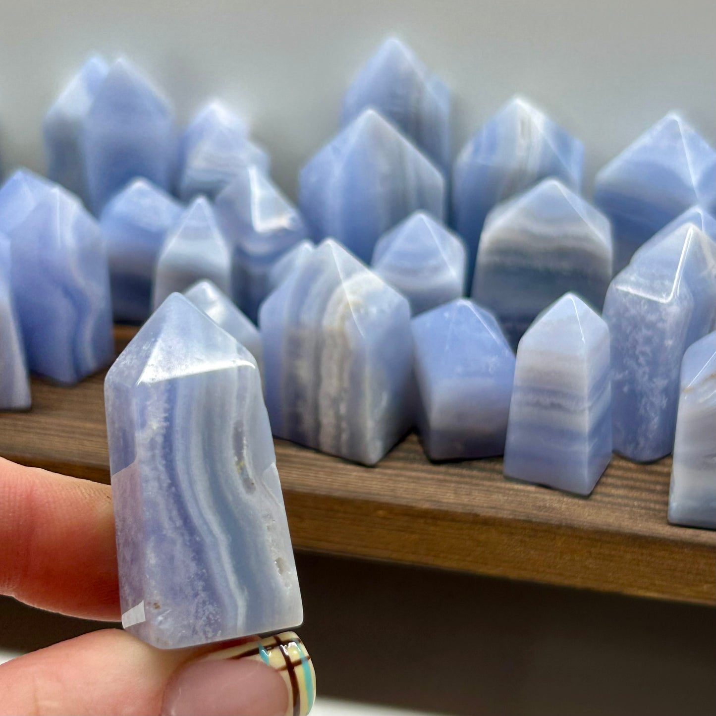 Blue Lace Mini Towers (2.2cm-3.3)