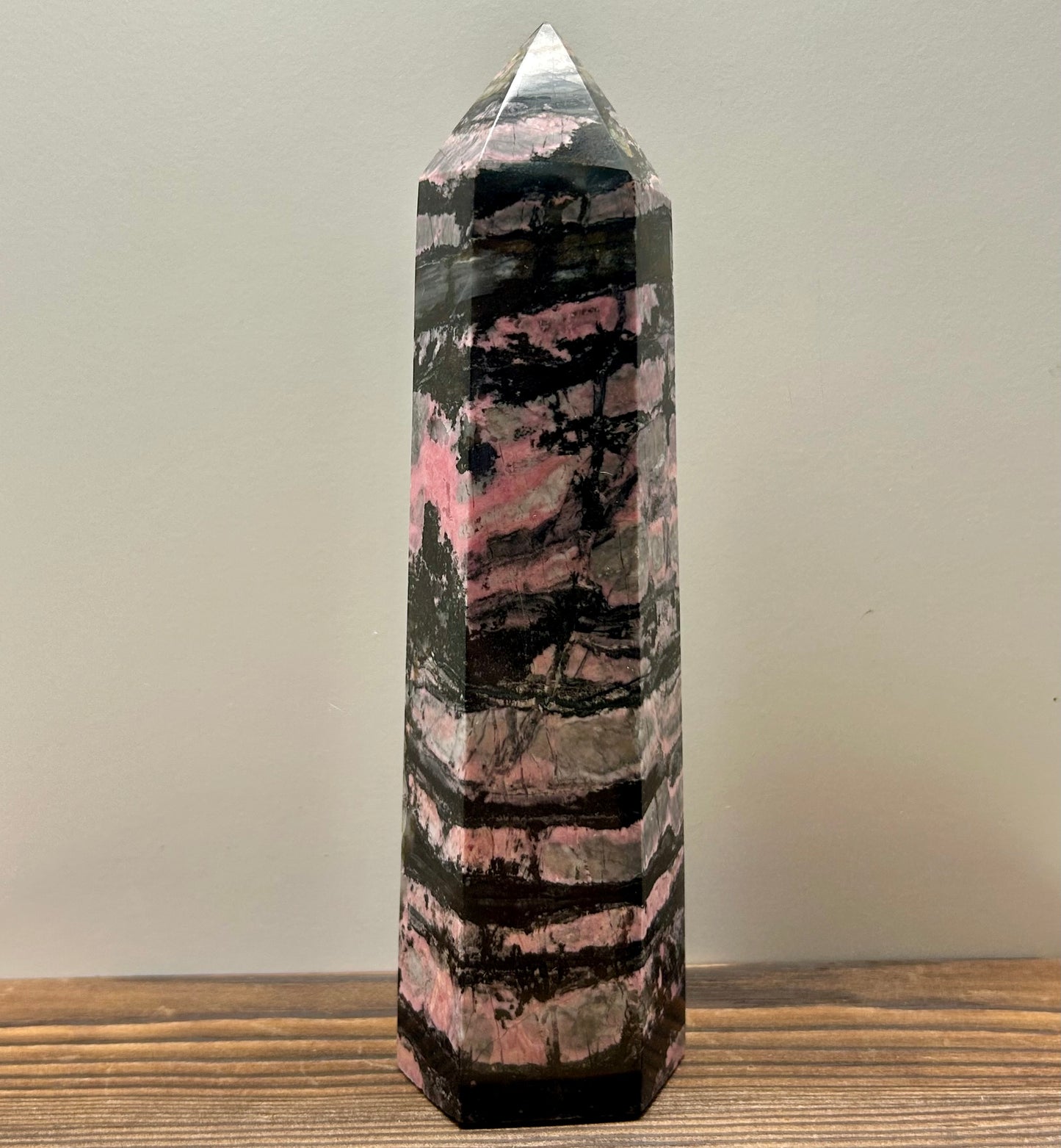 Rhodonite Towers (9.5-8.8cm Tall)