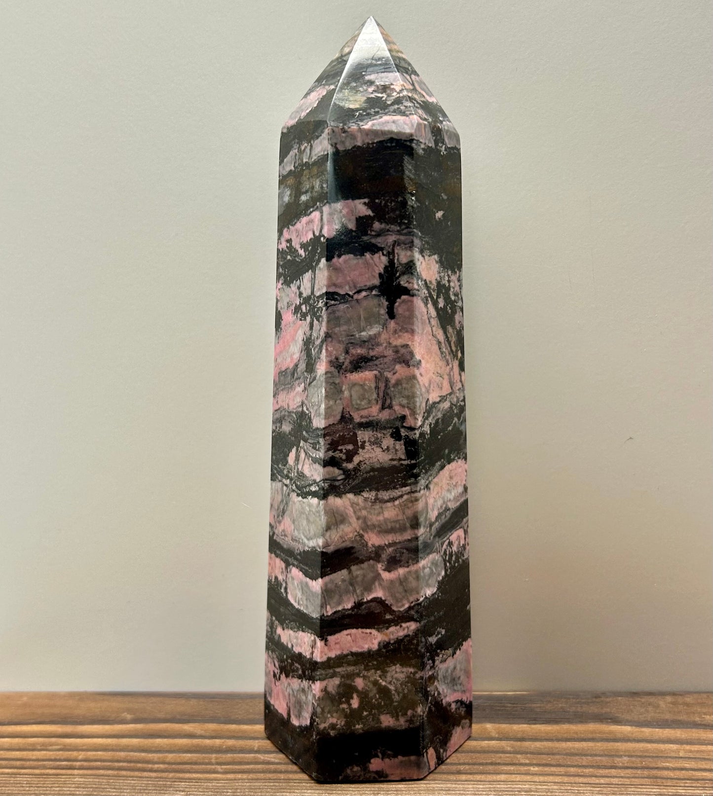 Rhodonite Tower (17cm Tall)