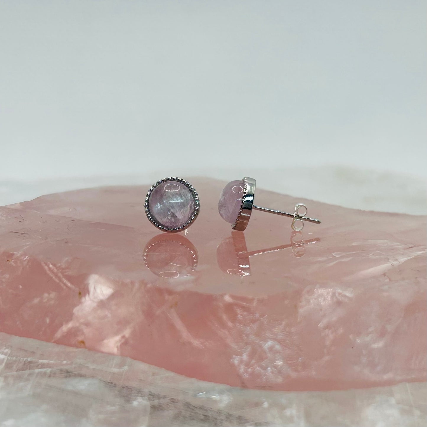 Kunzite S925 Stud Earrings