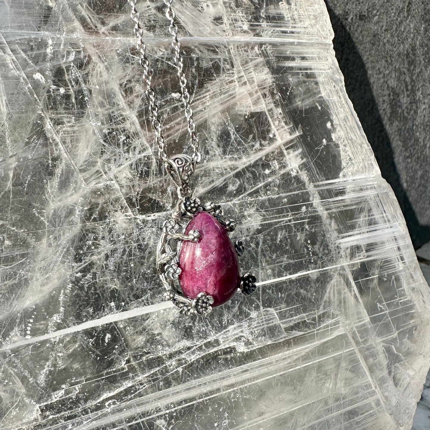925 Ruby pendant