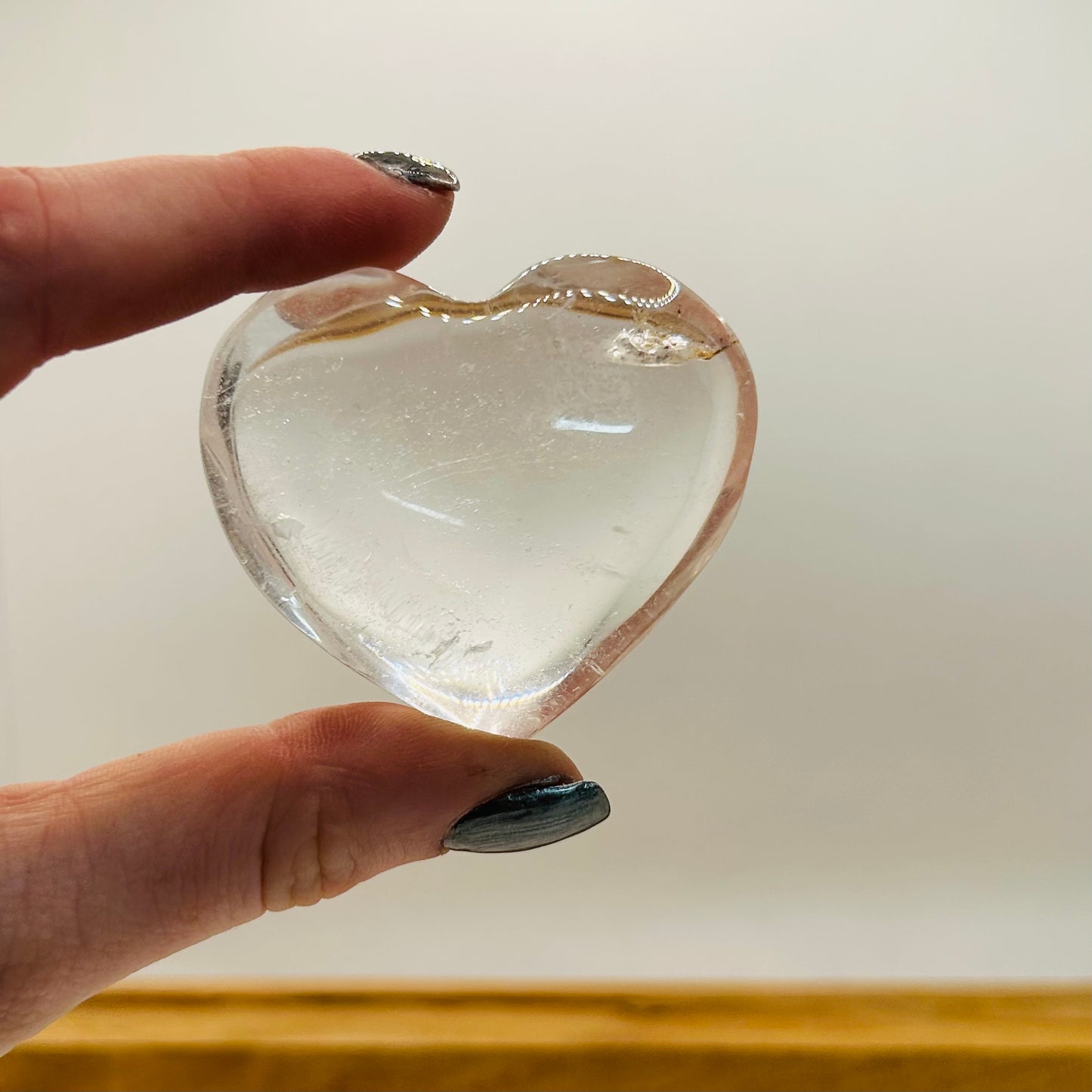 Clear Quartz Crystal Hearts 5cm