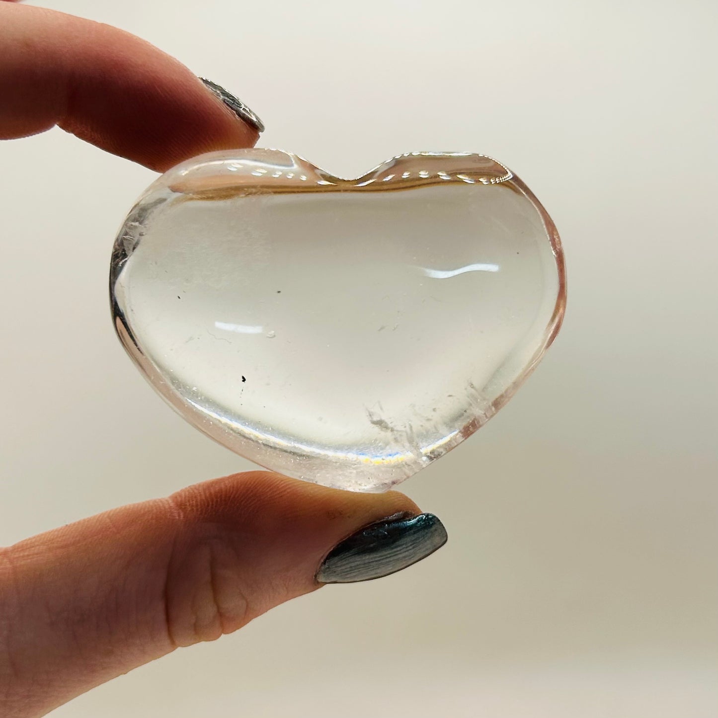 Clear Quartz Crystal Hearts 5cm