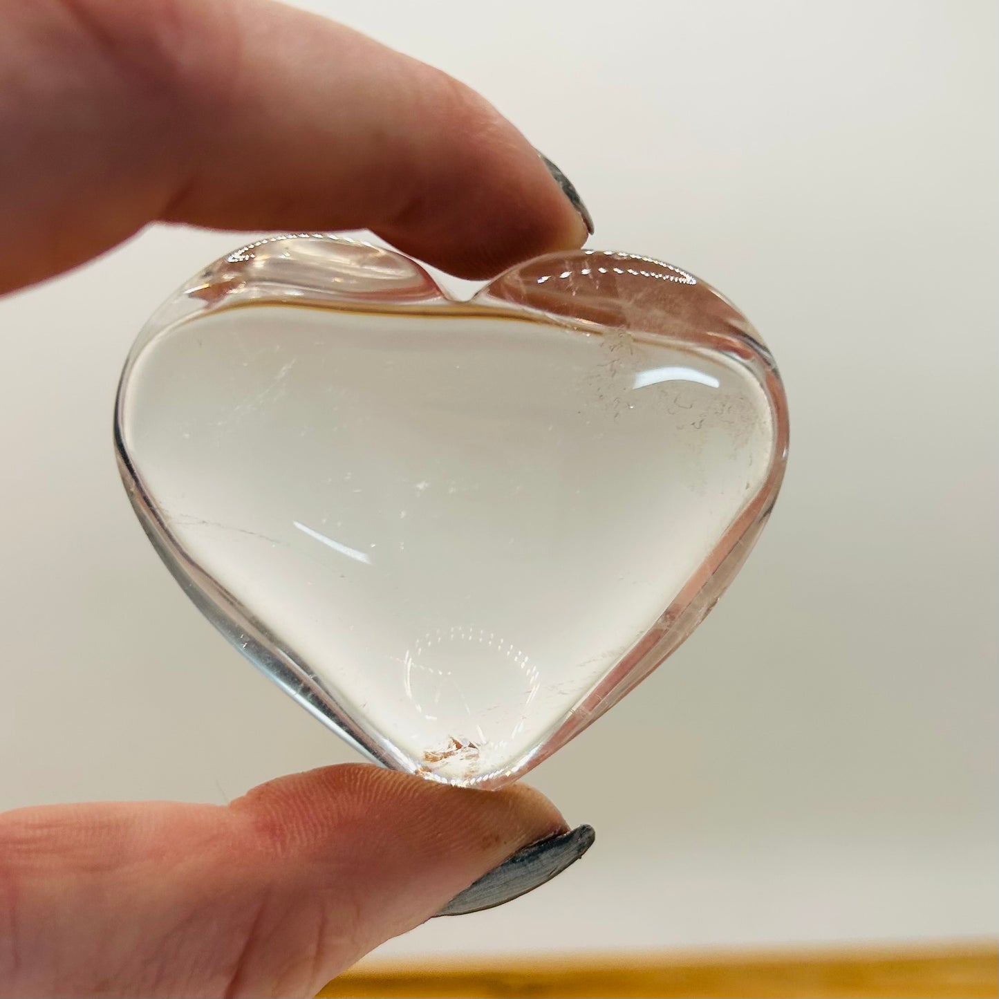 Clear Quartz Crystal Heart 5cm