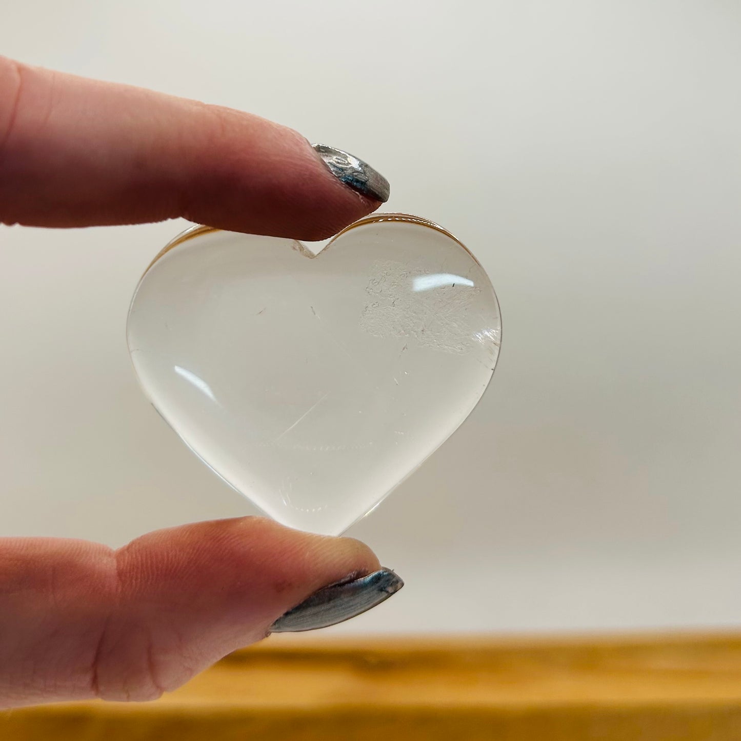 Clear Quartz Crystal Heart 4cm