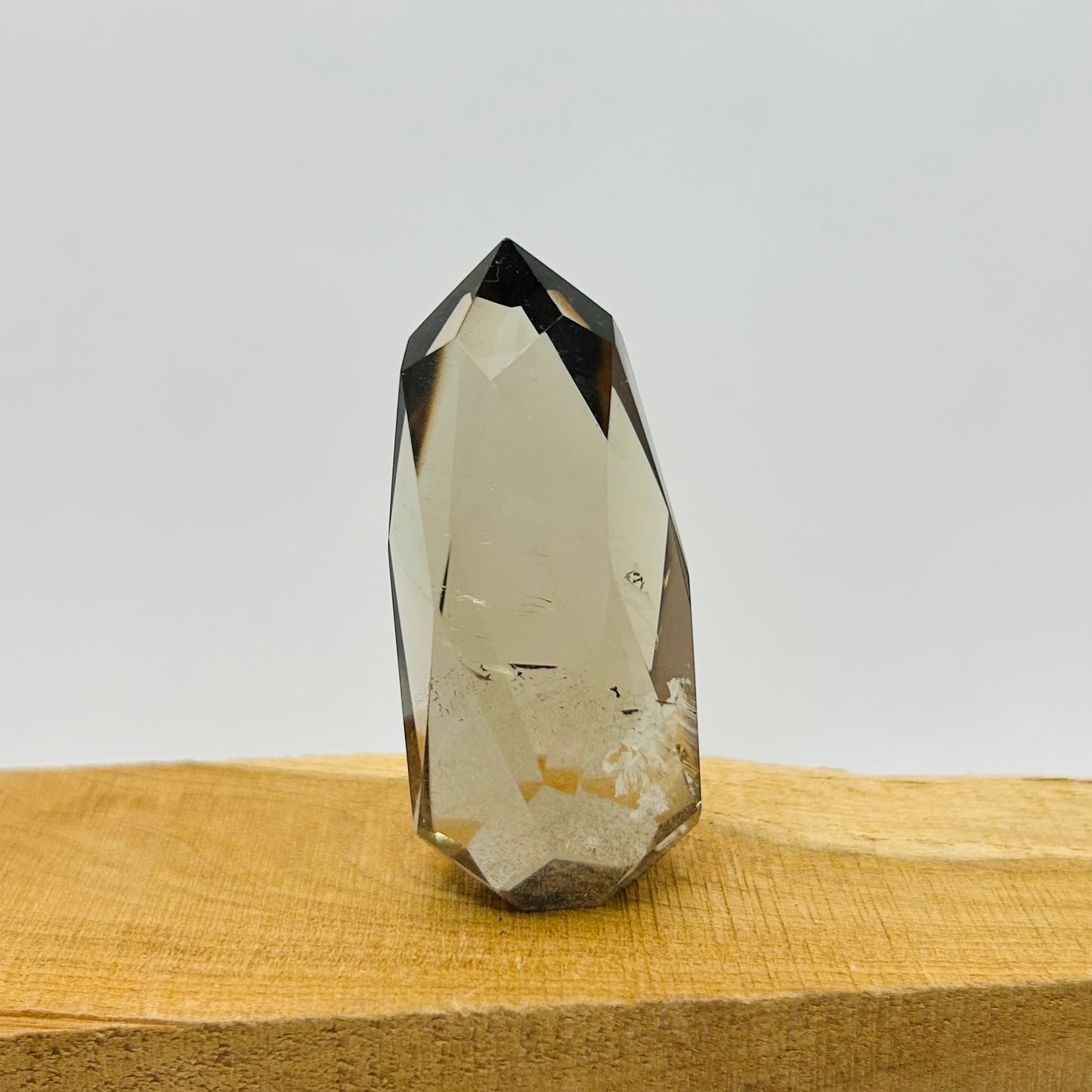 Faceted Smokey Quartz Tower