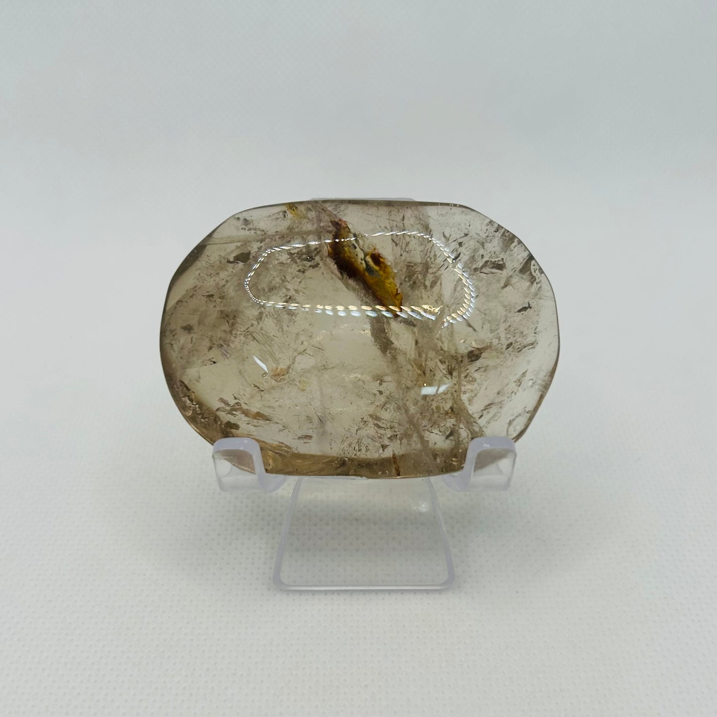 Smokey Quartz Crystal Palm Stone