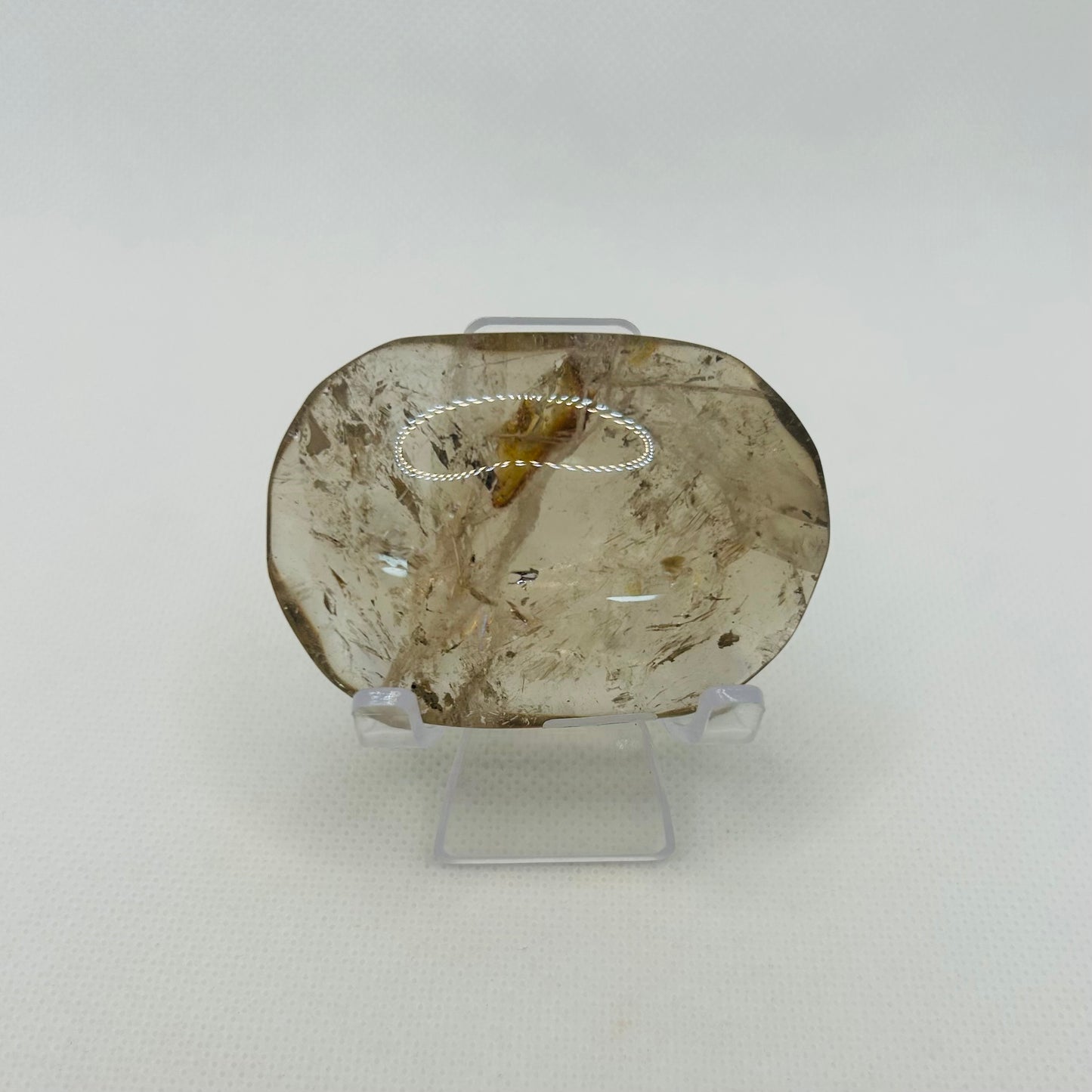 Smokey Quartz Crystal Palm Stone