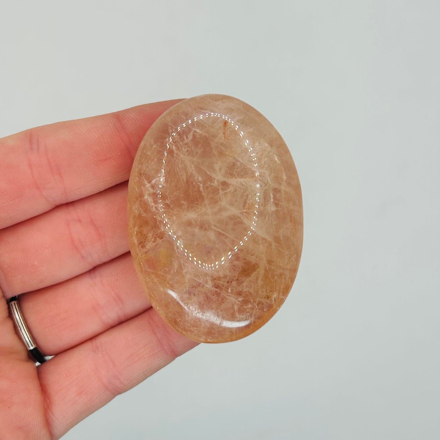Fire Quartz Palm Stones