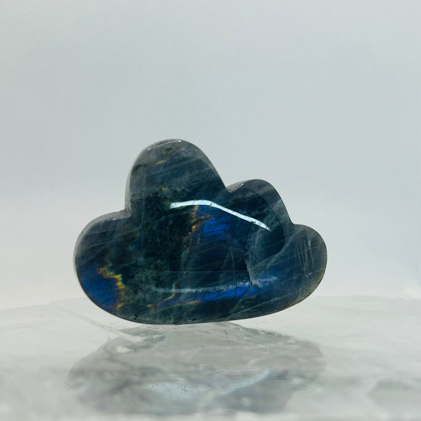 Labradorite Cloud Crystal Carving