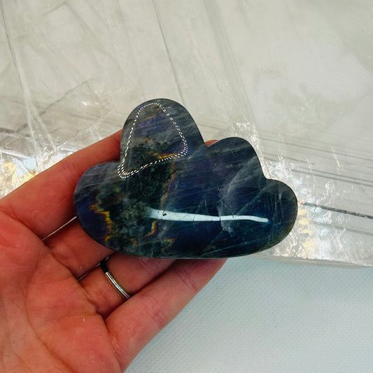 Labradorite Cloud Crystal Carving