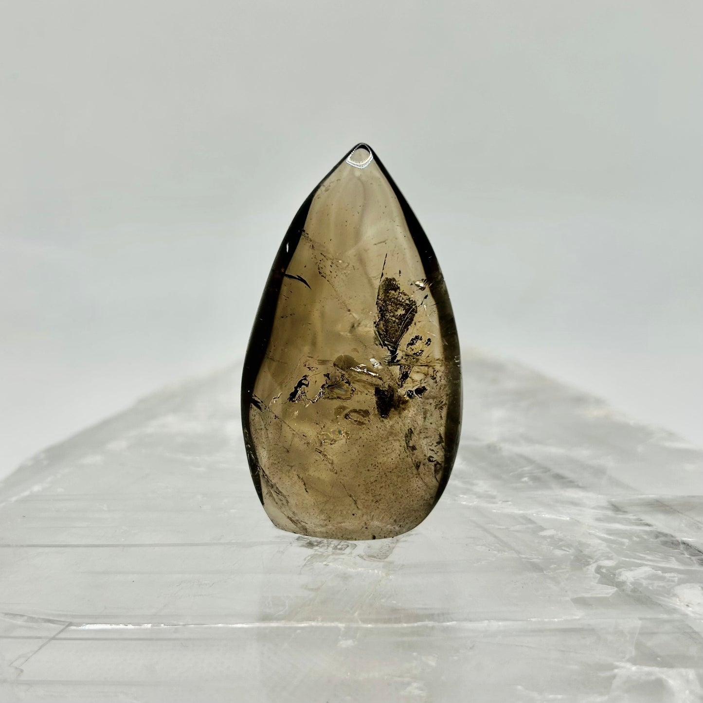 Smokey Quartz Crystal Flame