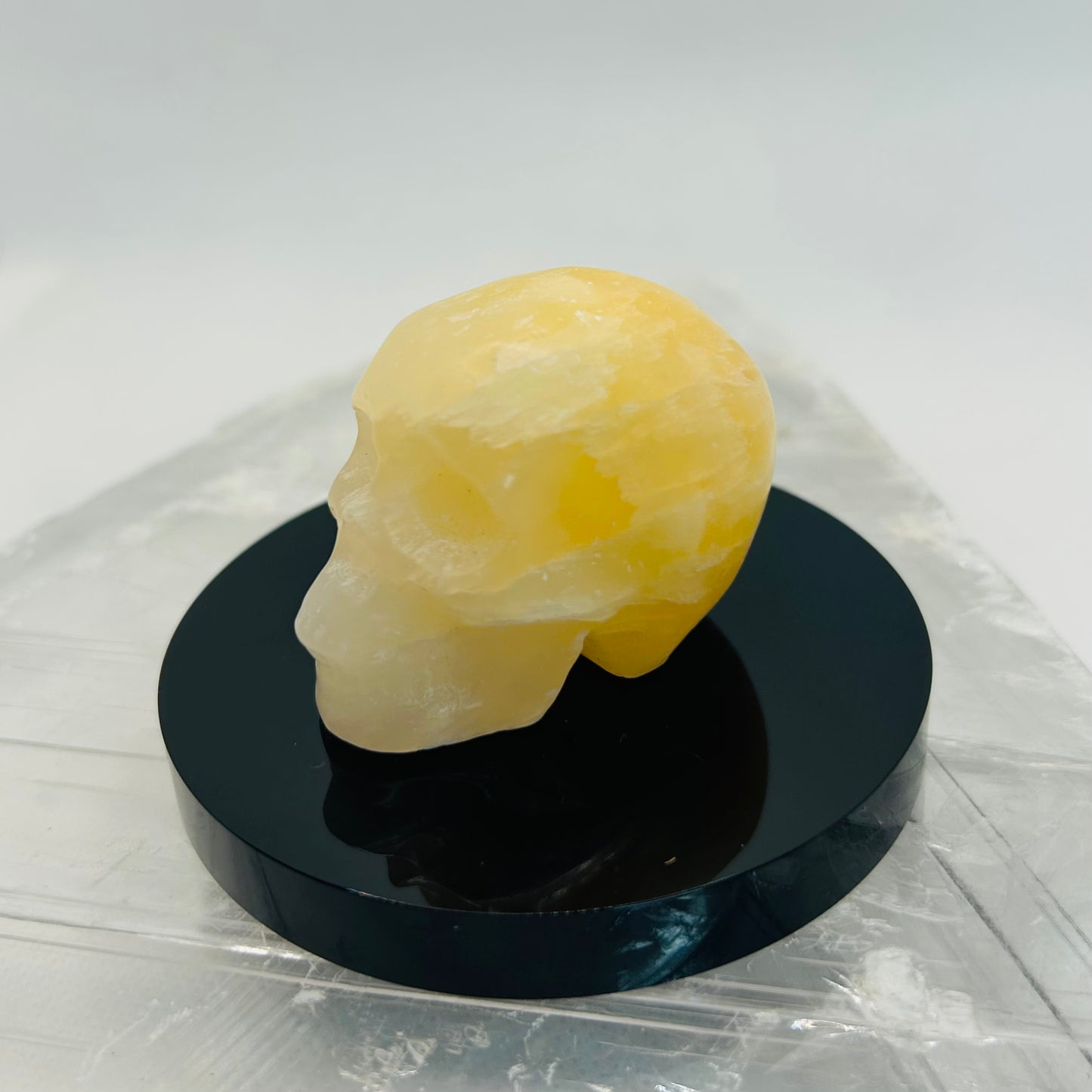 Orange Calcite Crystal Skull
