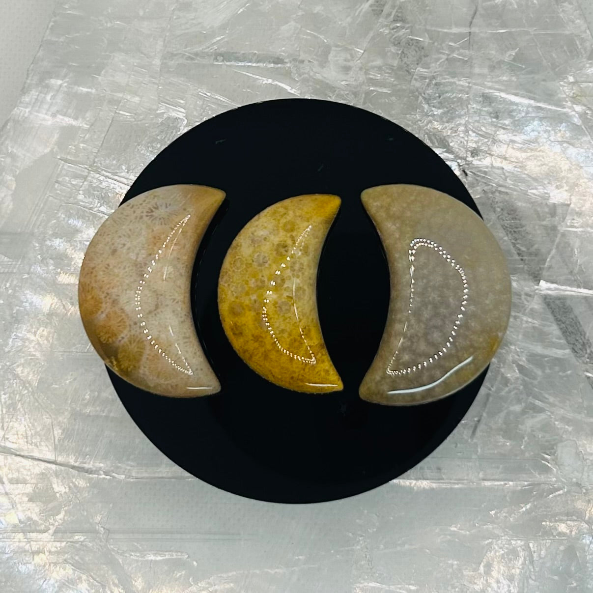 Coral Jasper Moons