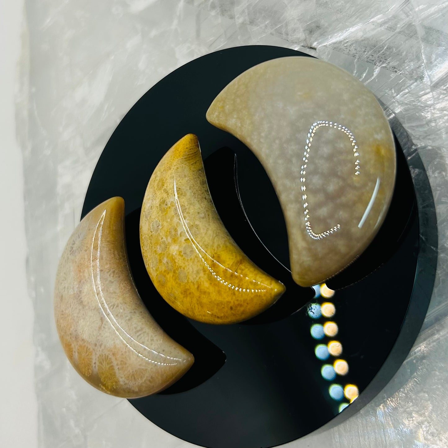 Coral Jasper Moons