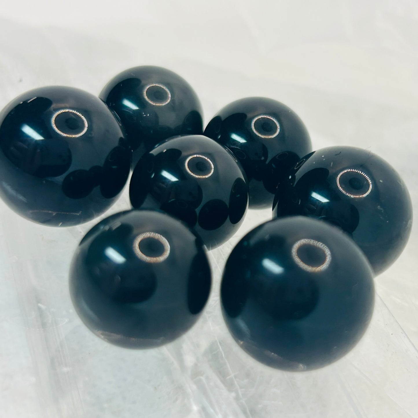 Mini Rainbow Obsidian Spheres