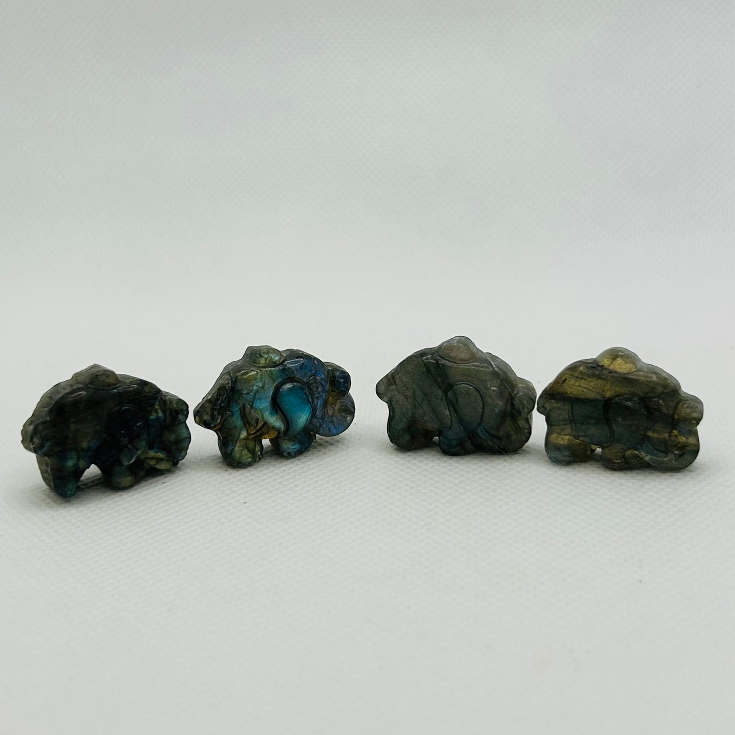 Labradorite Mini Elephant Carving