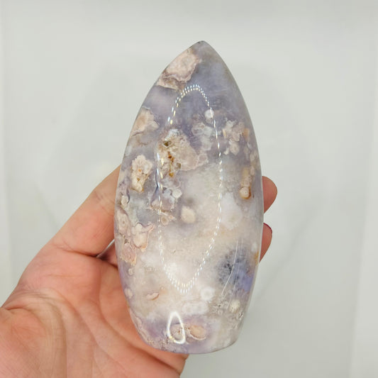 Blue Flower Agate Flame
