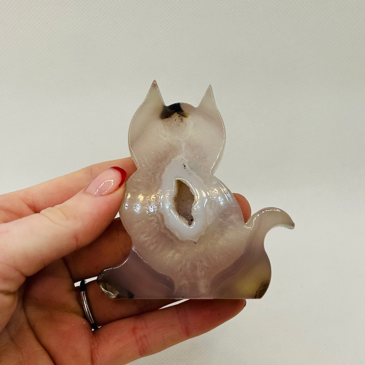 Quartz & Agate Cat