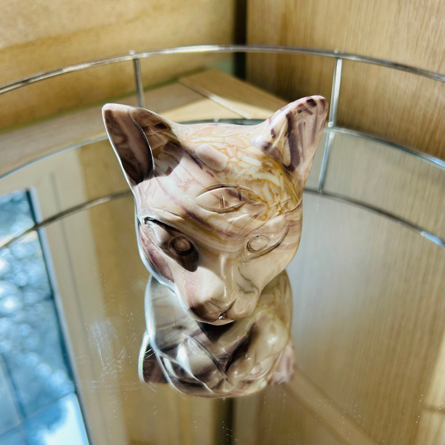 Picture Jasper - Cat Head Carving
