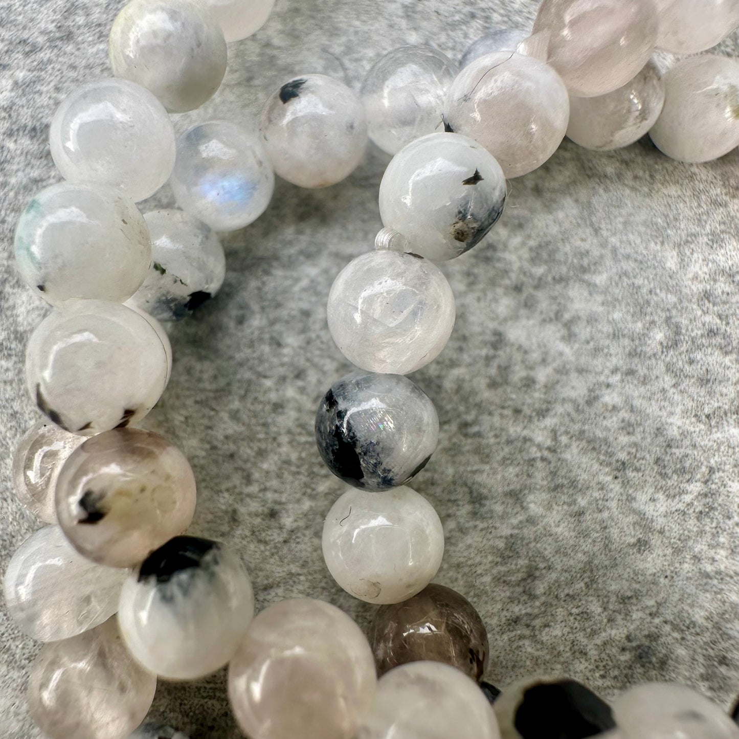 White MoonStone 4mm Bracelets