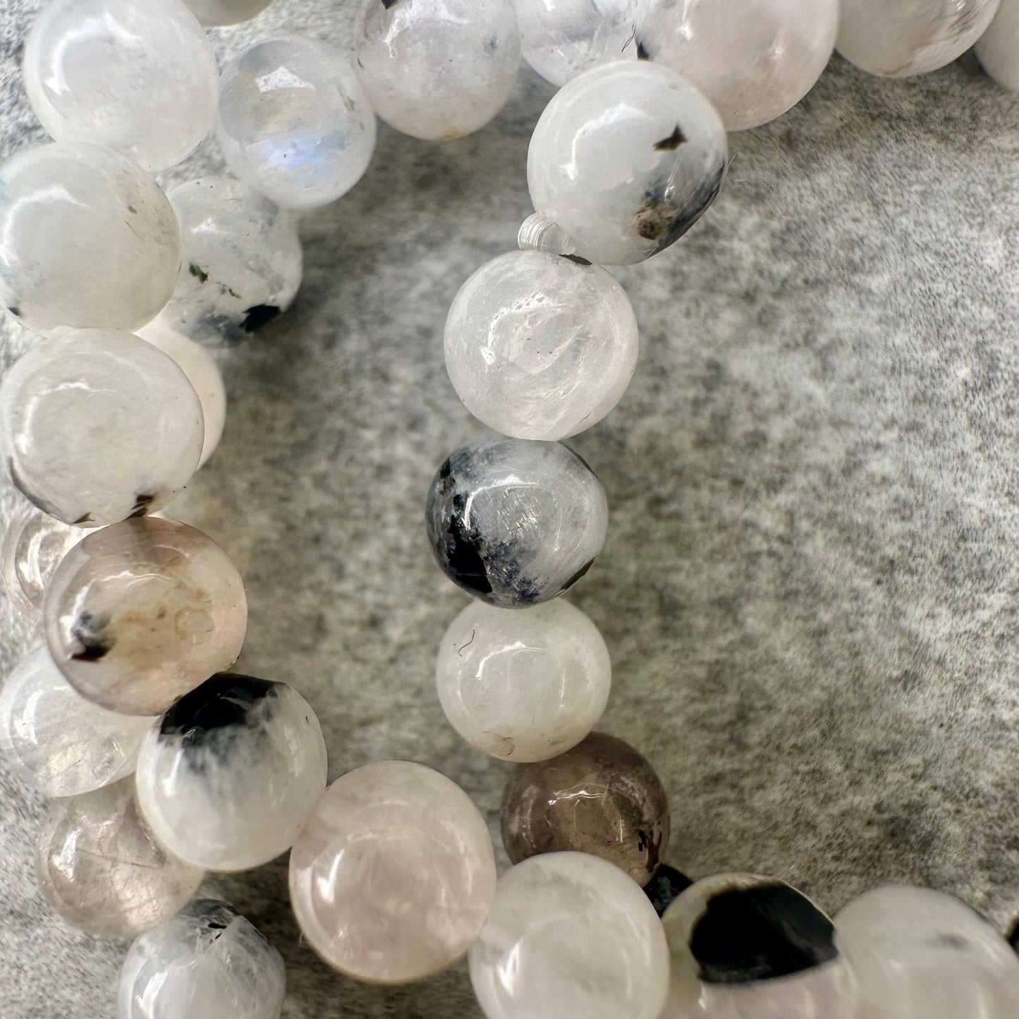 White MoonStone 4mm Bracelets