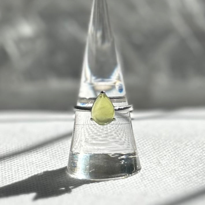 Yellow Peridot Ring