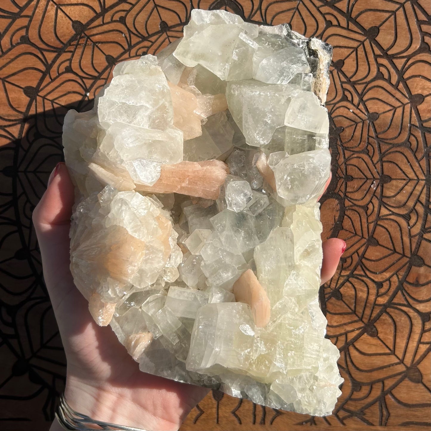 Apophyllite & Peach Stylobate Raws