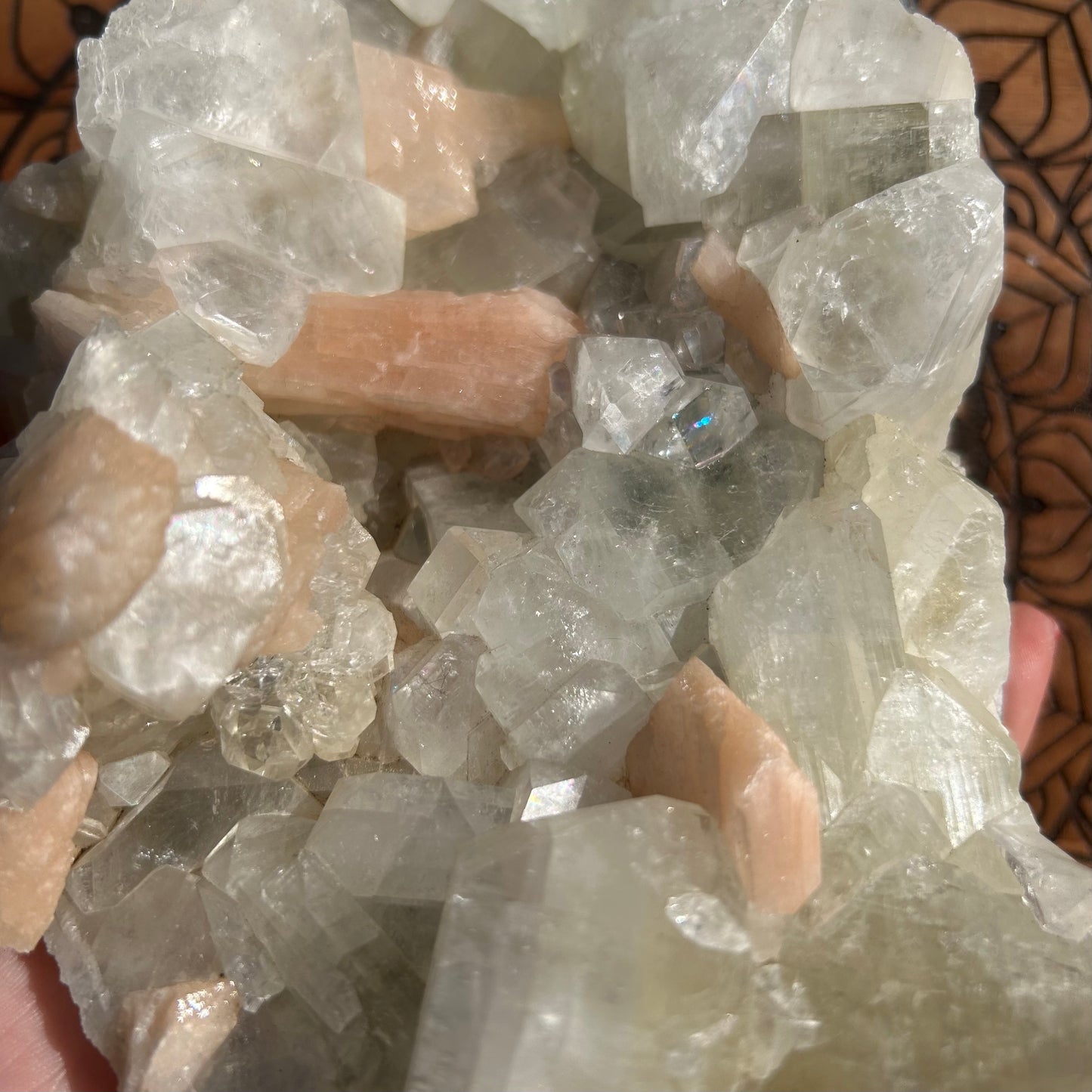 Apophyllite & Peach Stylobate Raws