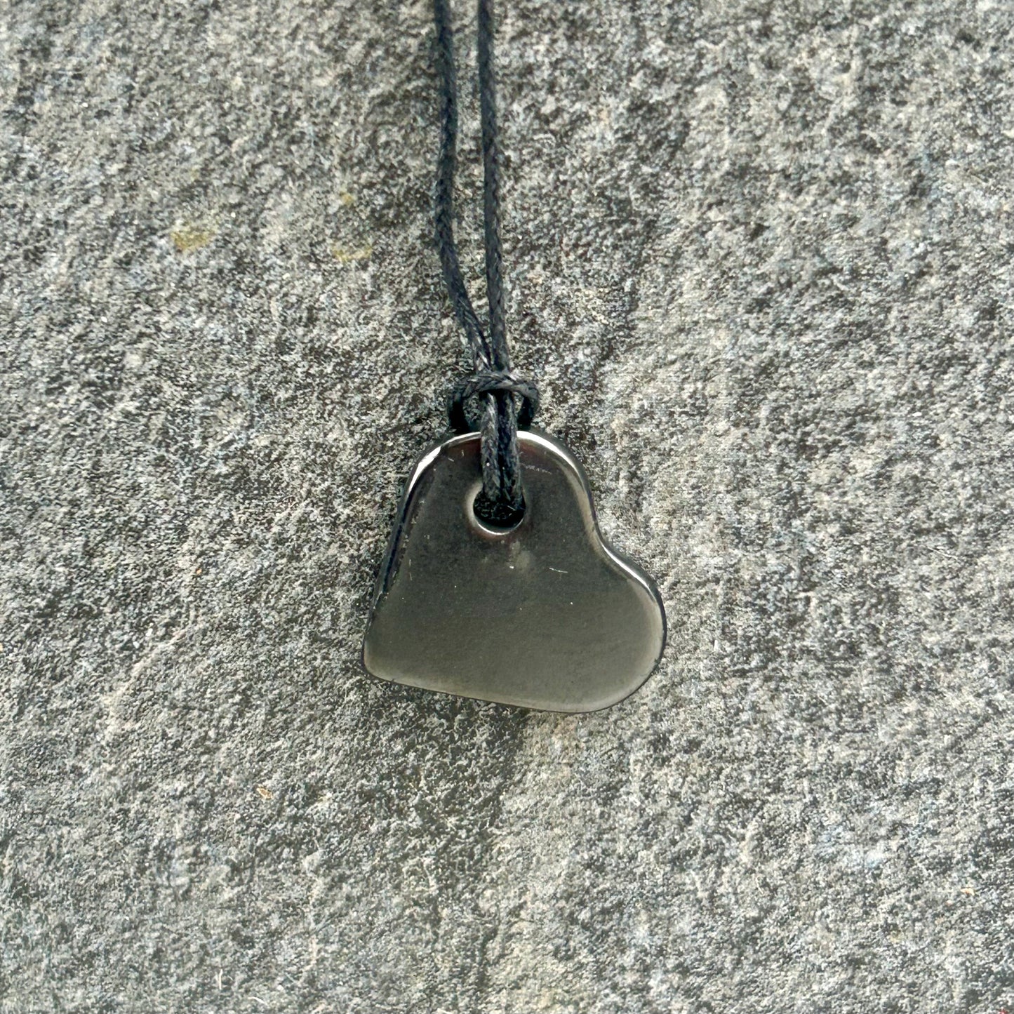 Shungite Small Heart Pendants