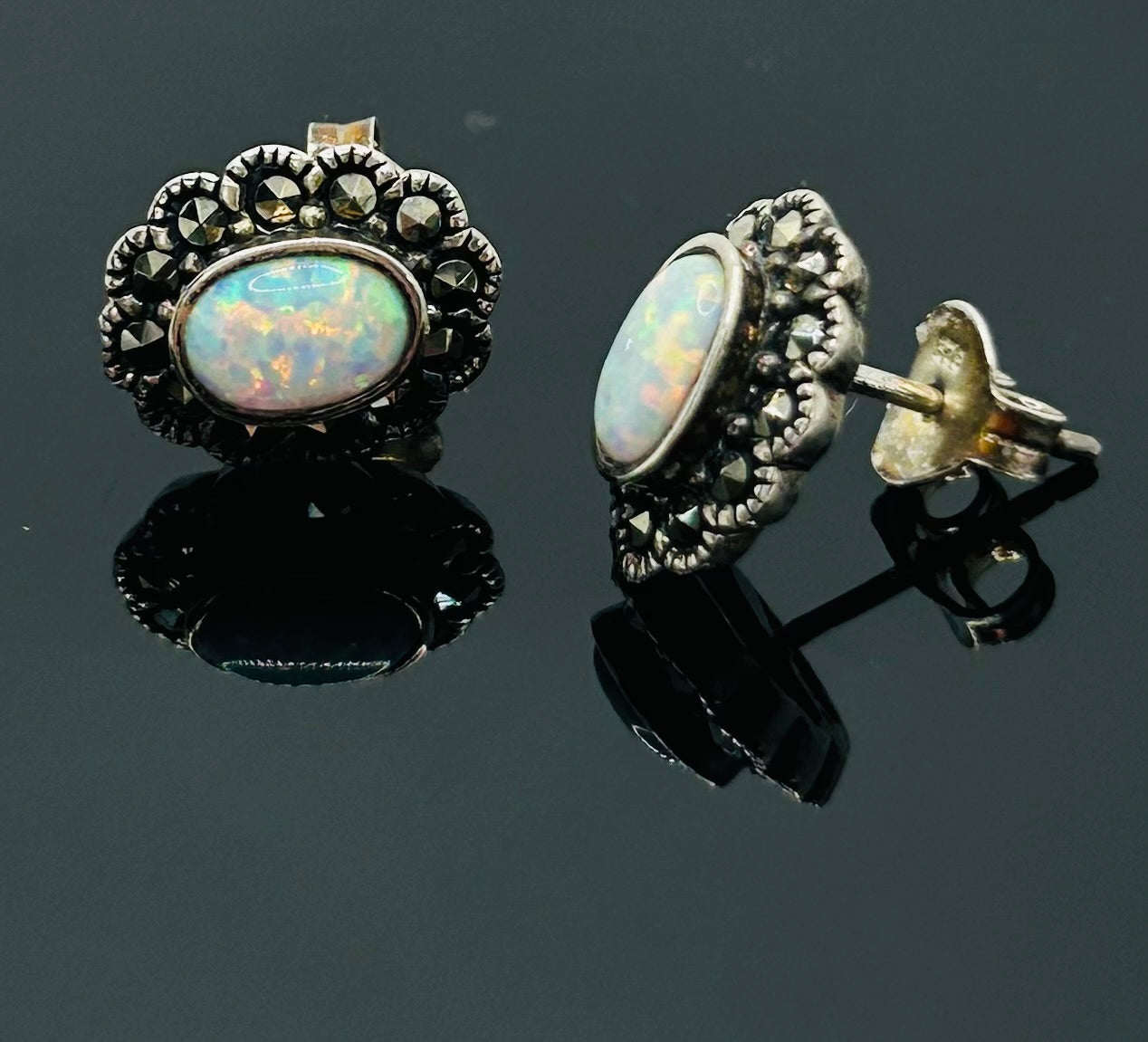 Opal Stud Earrings
