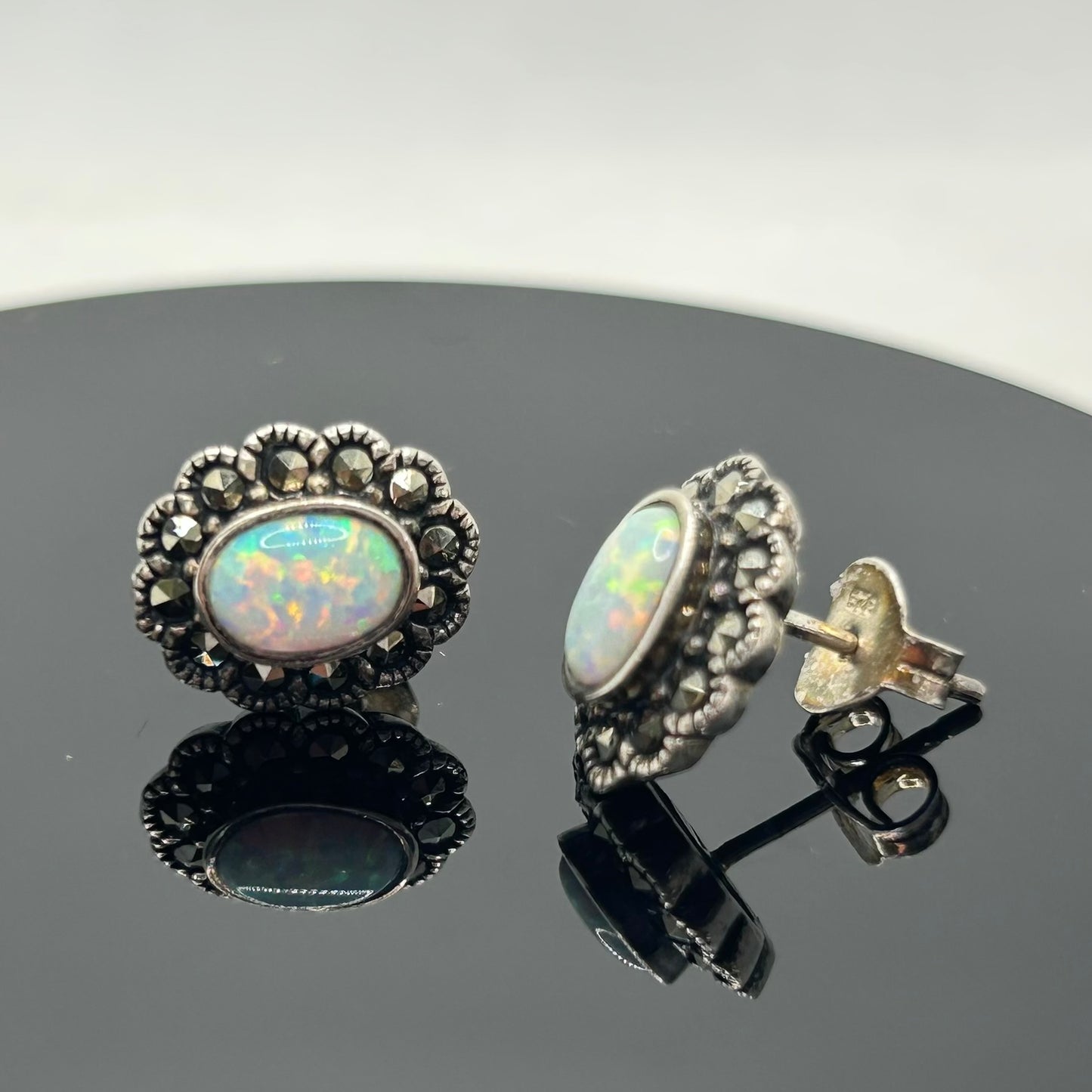 Opal Stud Earrings