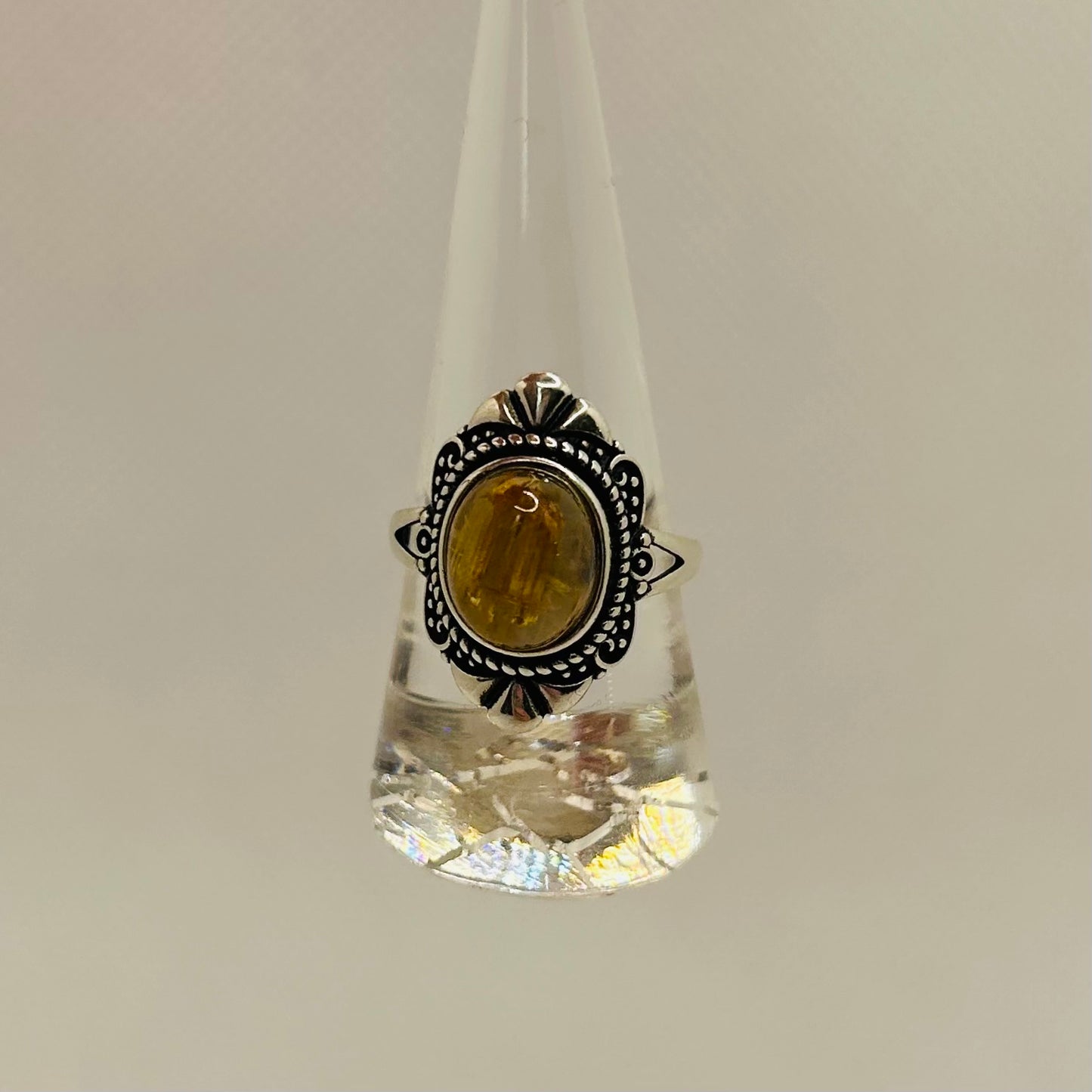 Golden Rutile Ring