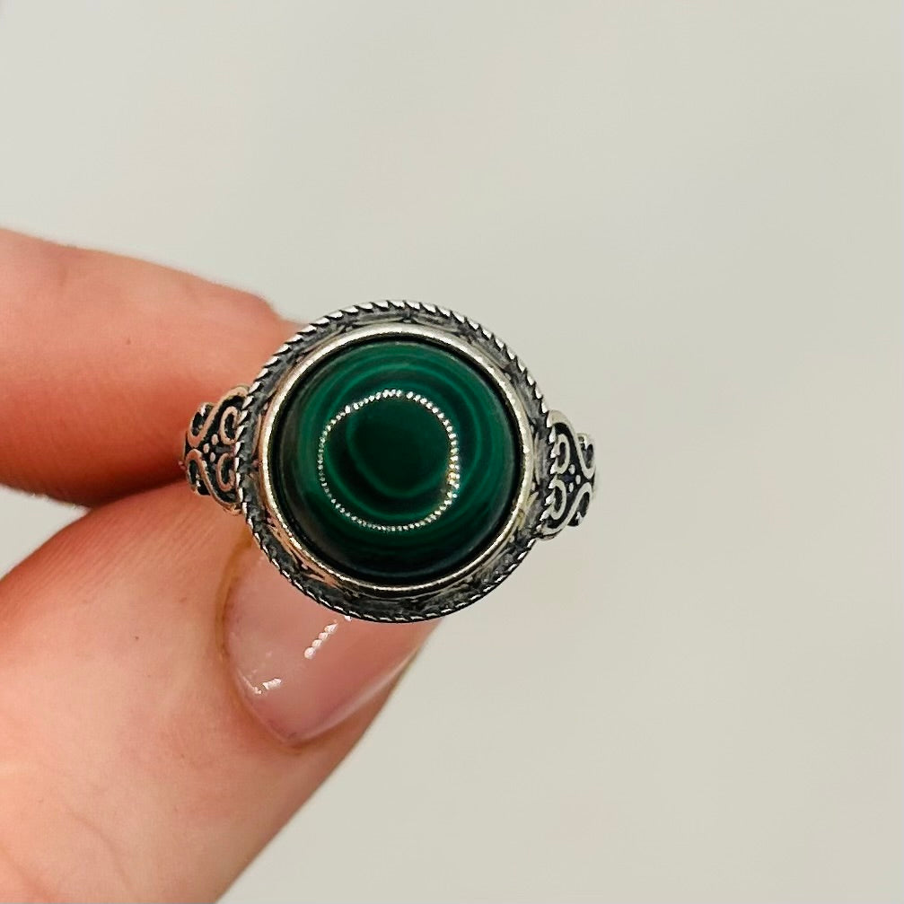 Malachite Circle Ring