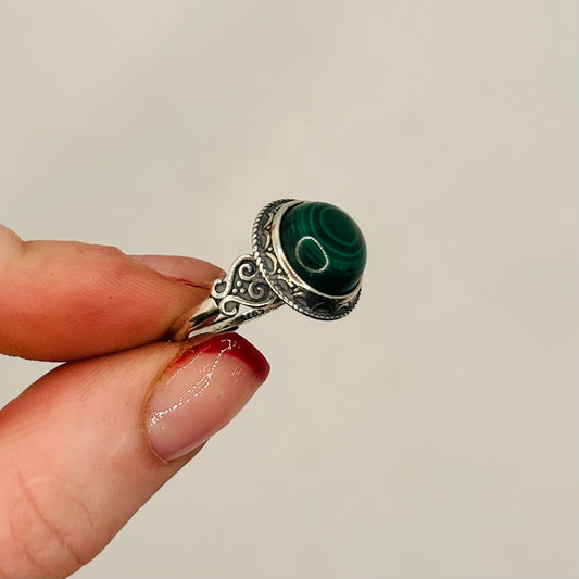 Malachite Circle Ring