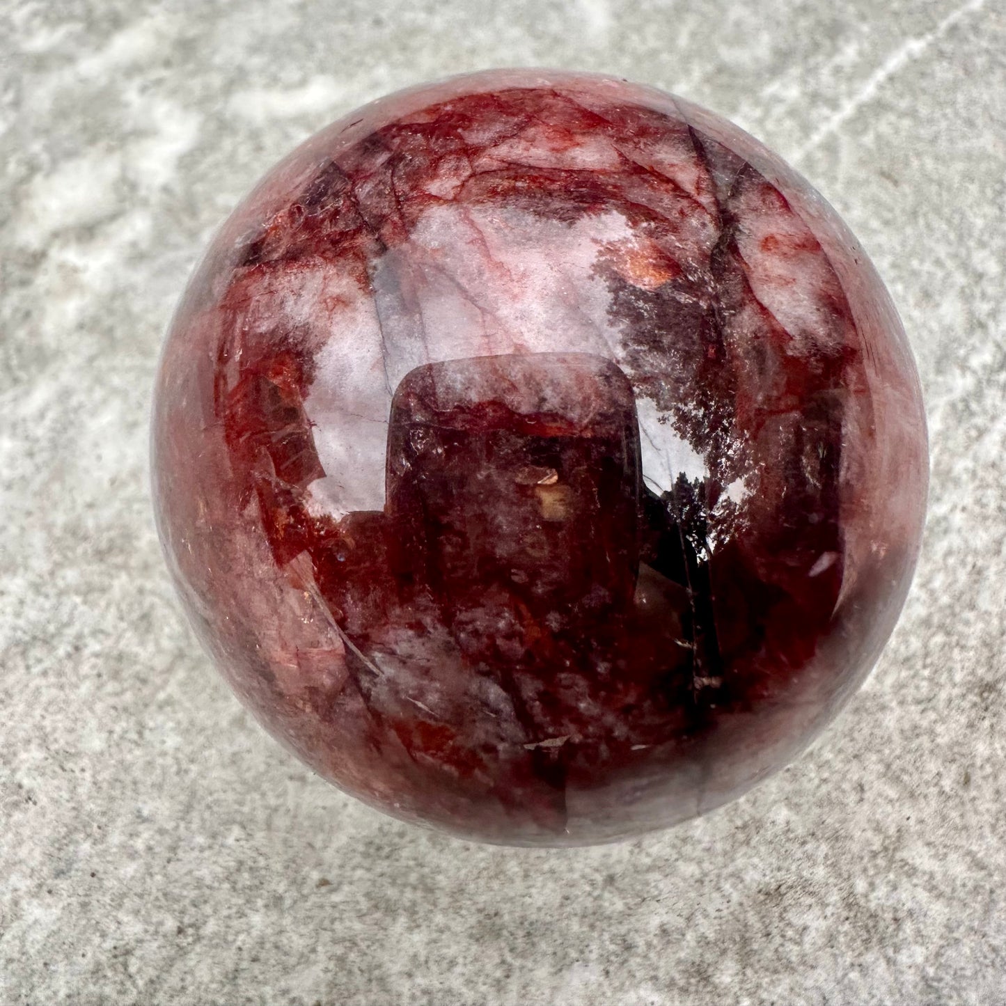 Fire Quartz Spheres