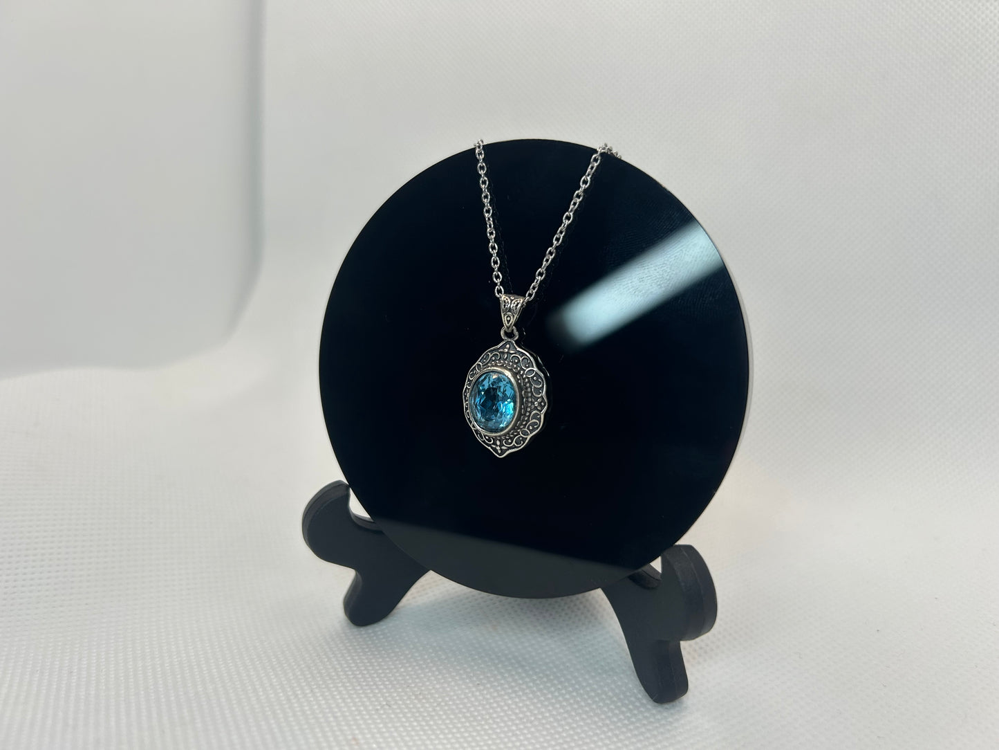 Blue Topaz Pendant