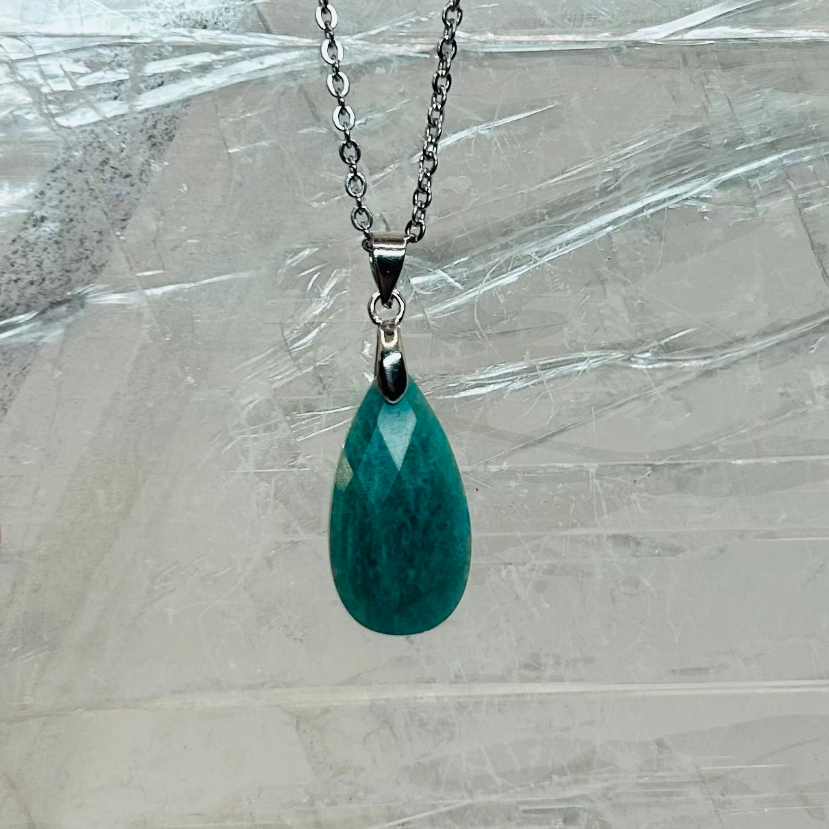 Amazonite Faceted Pendants