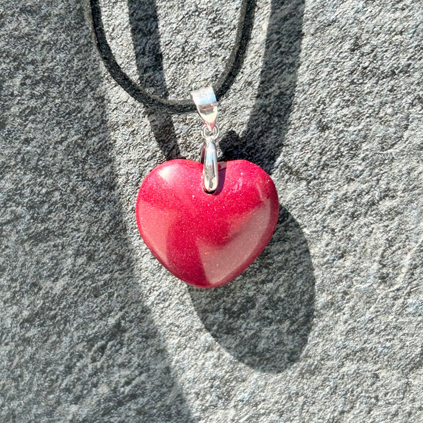 Cinnabar Heart Pendant
