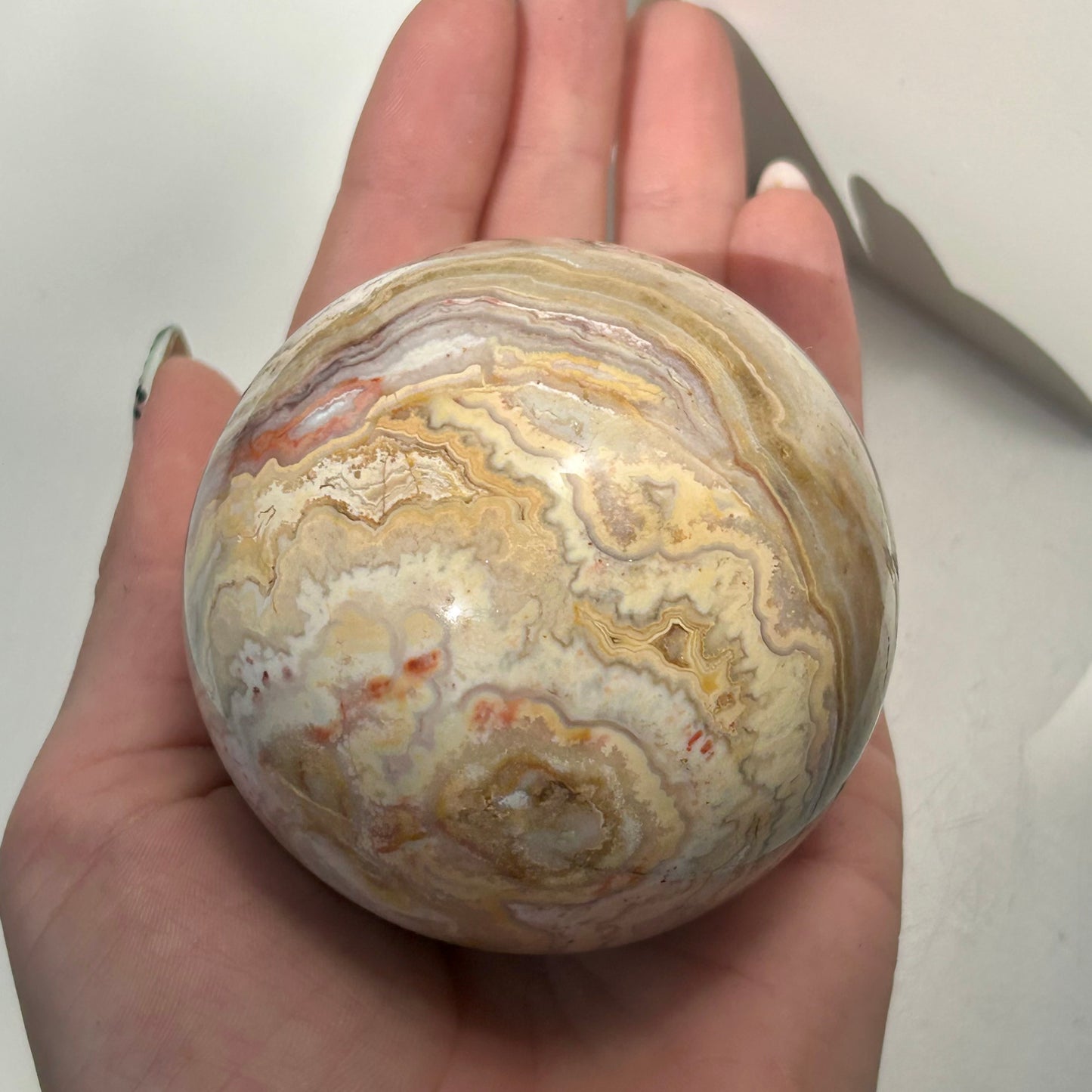 Crazy Lace Agate Sphere